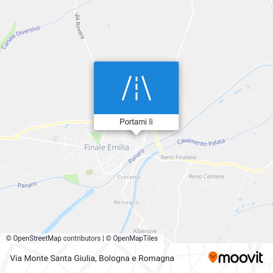 Mappa Via Monte Santa Giulia