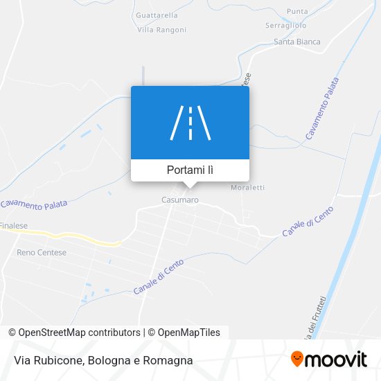 Mappa Via Rubicone