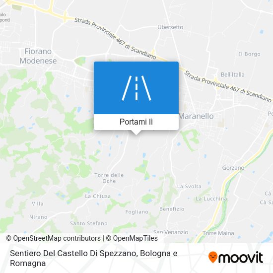Mappa Sentiero Del Castello Di Spezzano