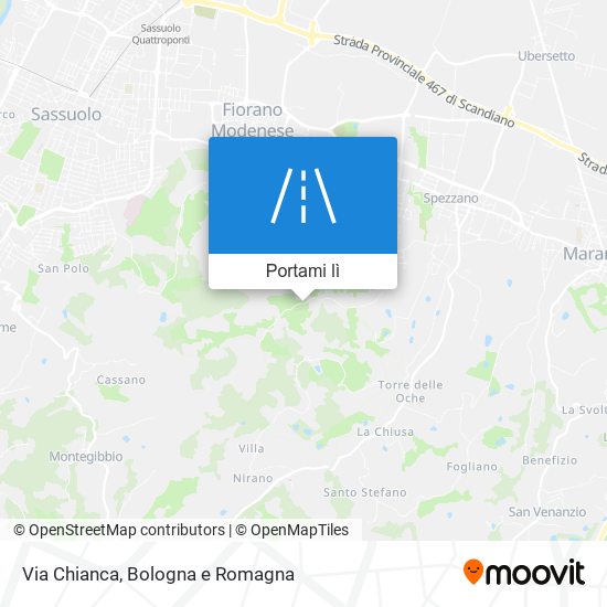 Mappa Via Chianca