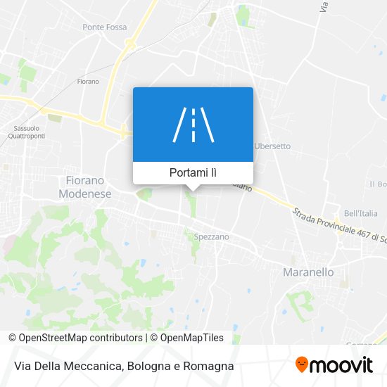 Mappa Via Della Meccanica