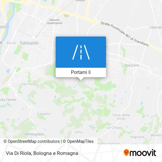 Mappa Via Di Riola