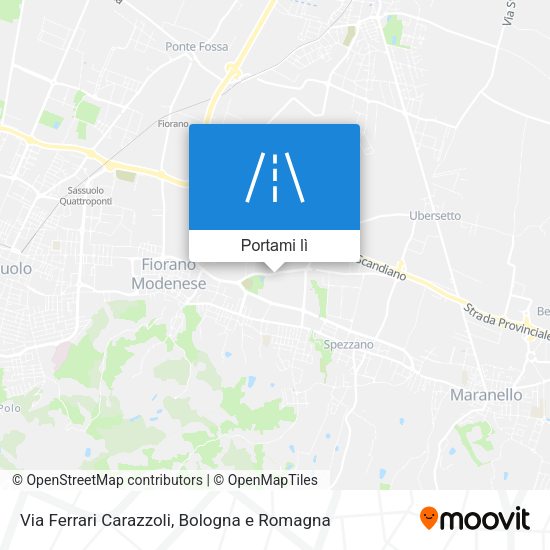 Mappa Via Ferrari Carazzoli