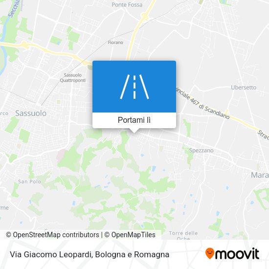 Mappa Via Giacomo Leopardi