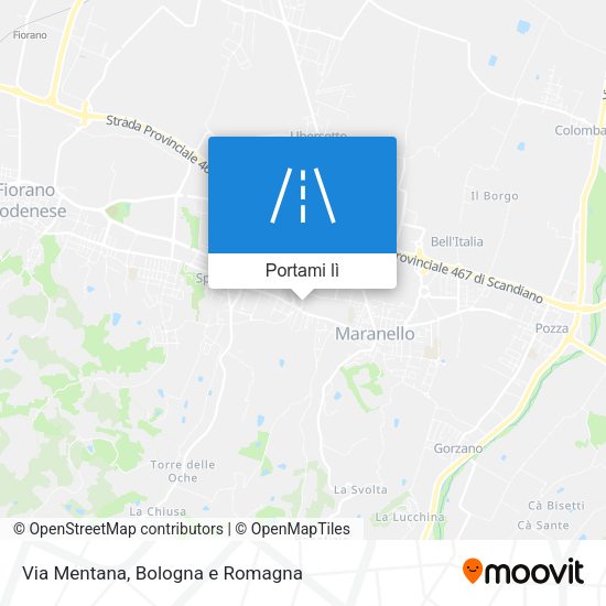 Mappa Via Mentana