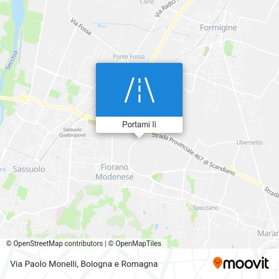 Mappa Via Paolo Monelli