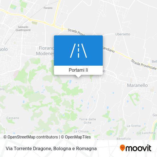 Mappa Via Torrente Dragone