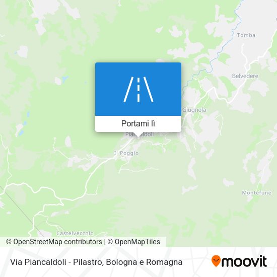 Mappa Via Piancaldoli - Pilastro