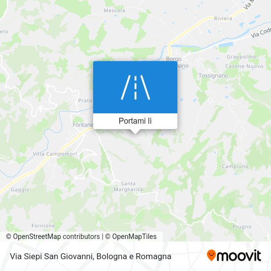Mappa Via Siepi San Giovanni