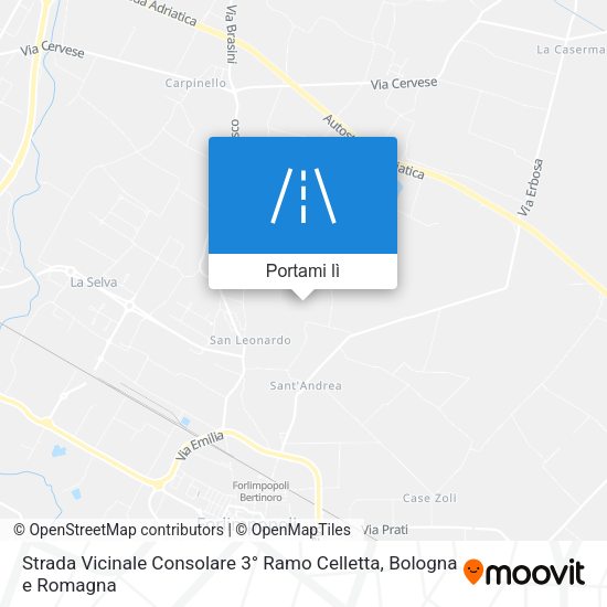 Mappa Strada Vicinale Consolare 3° Ramo Celletta