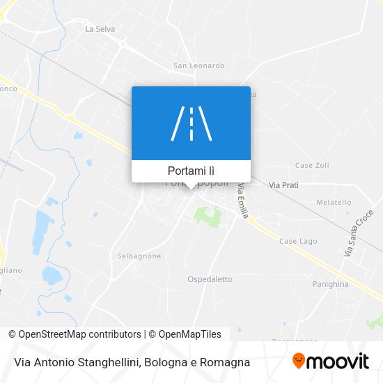 Mappa Via Antonio Stanghellini