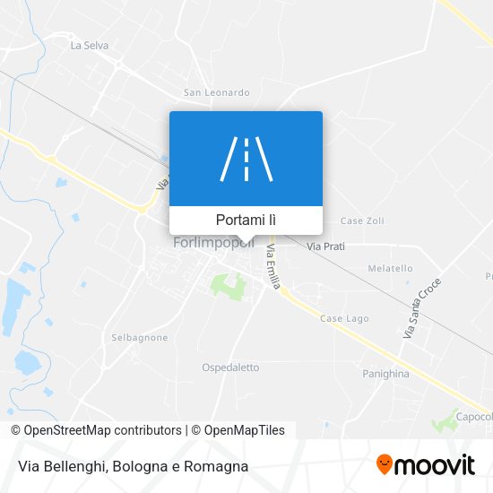 Mappa Via Bellenghi