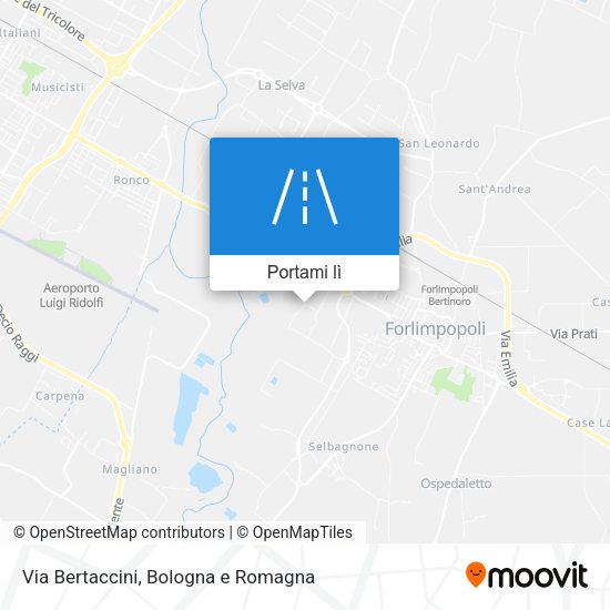 Mappa Via Bertaccini
