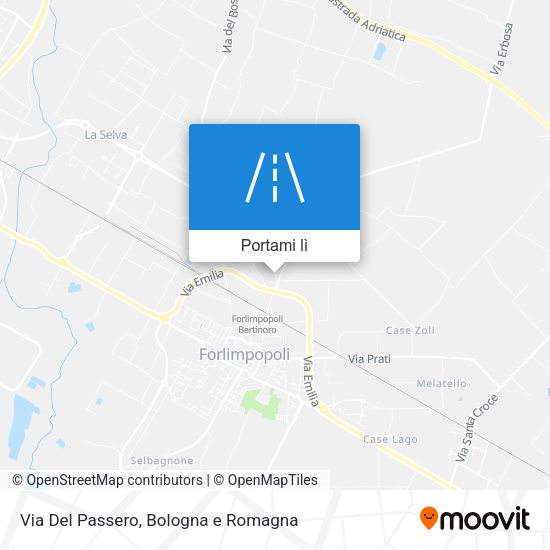 Mappa Via Del Passero
