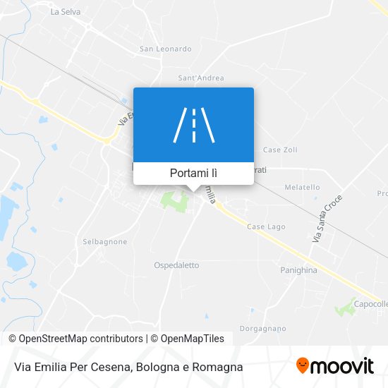 Mappa Via Emilia Per Cesena