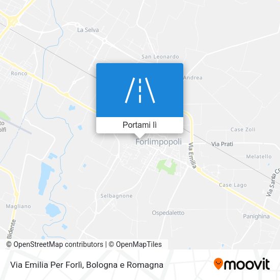Mappa Via Emilia Per Forlì