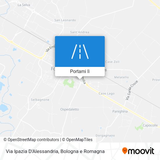 Mappa Via Ipazia D'Alessandria