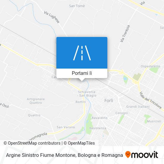 Mappa Argine Sinistro Fiume Montone