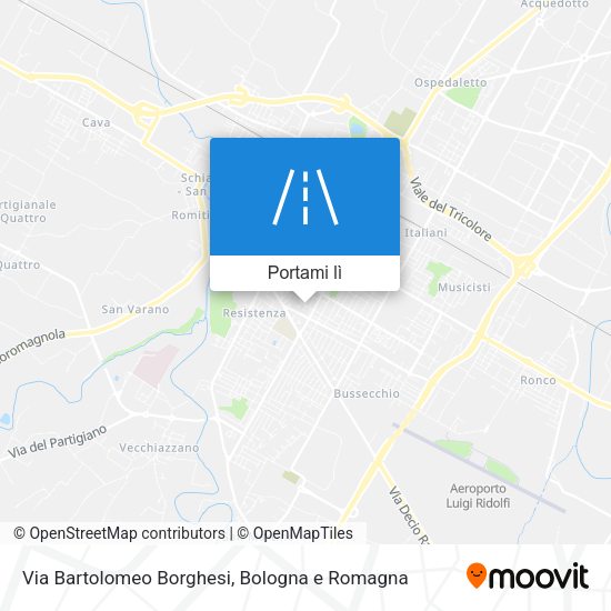 Mappa Via Bartolomeo Borghesi