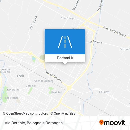 Mappa Via Bernale