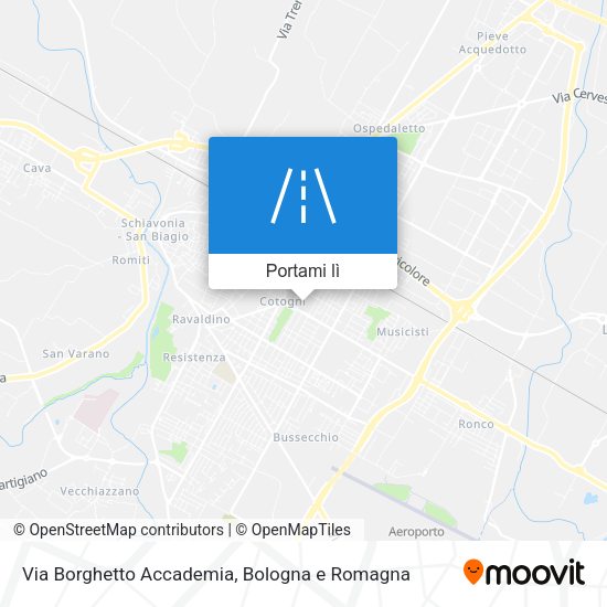 Mappa Via Borghetto Accademia