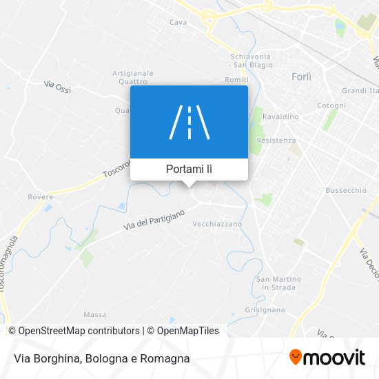 Mappa Via Borghina