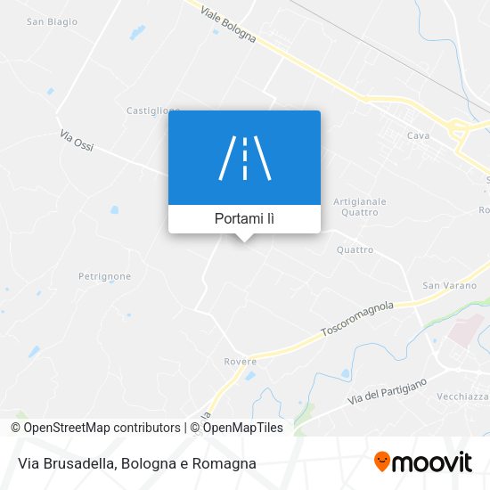 Mappa Via Brusadella