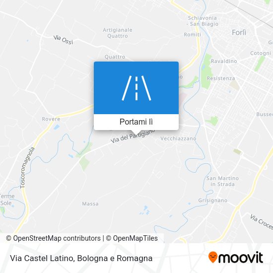 Mappa Via Castel Latino