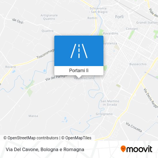Mappa Via Del Cavone