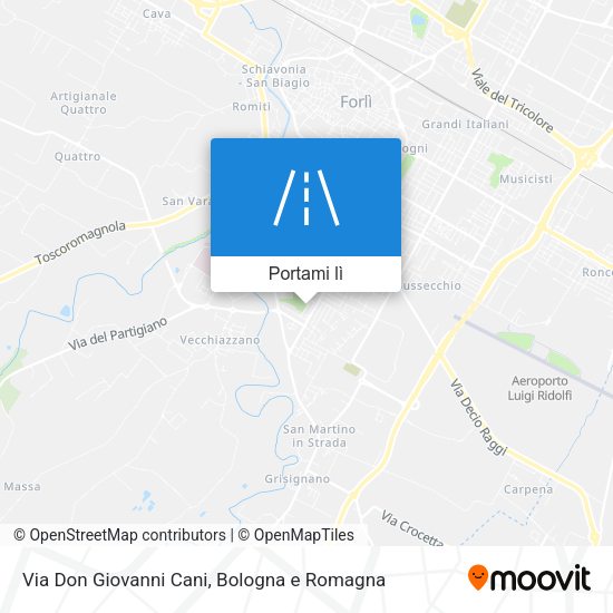 Mappa Via Don Giovanni Cani