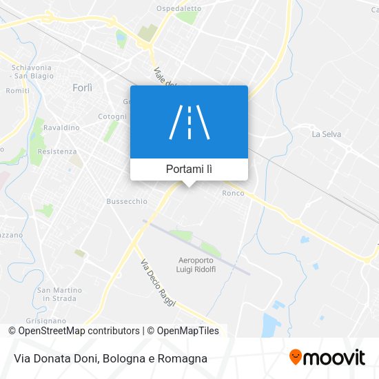 Mappa Via Donata Doni