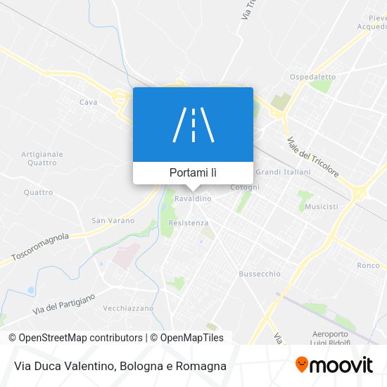 Mappa Via Duca Valentino