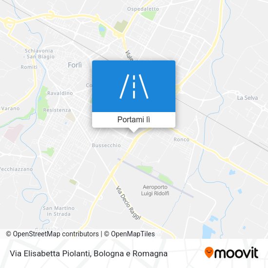 Mappa Via Elisabetta Piolanti