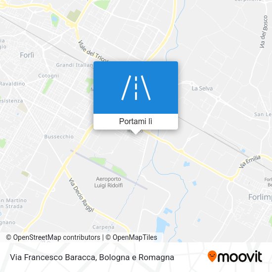 Mappa Via Francesco Baracca
