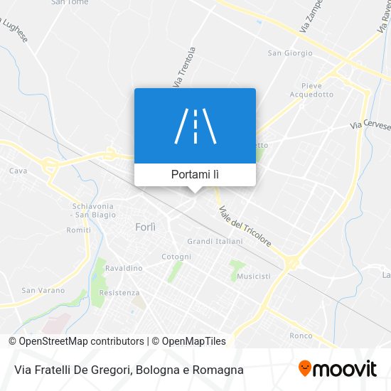 Mappa Via Fratelli De Gregori