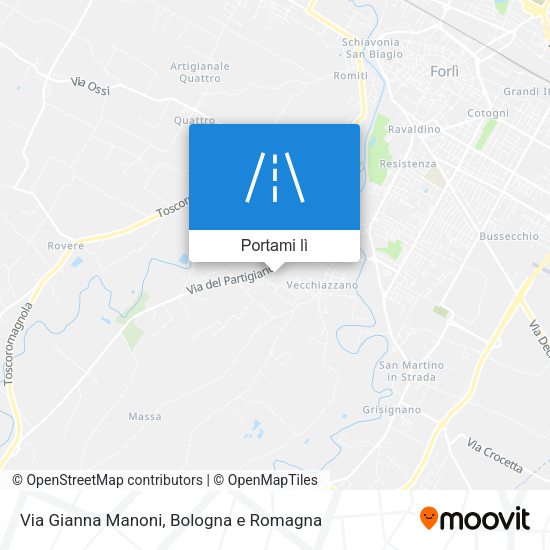 Mappa Via Gianna Manoni
