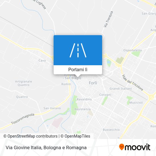 Mappa Via Giovine Italia