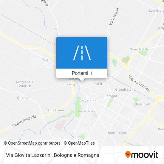 Mappa Via Giovita Lazzarini