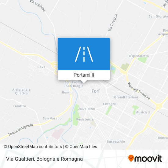 Mappa Via Gualtieri