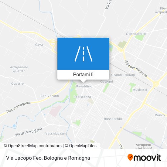Mappa Via Jacopo Feo