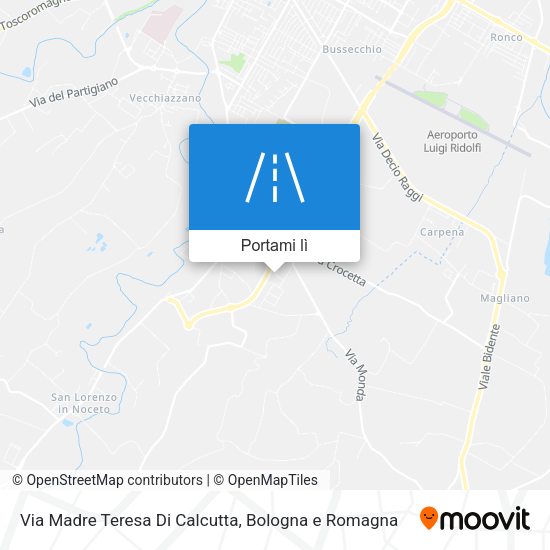 Mappa Via Madre Teresa Di Calcutta