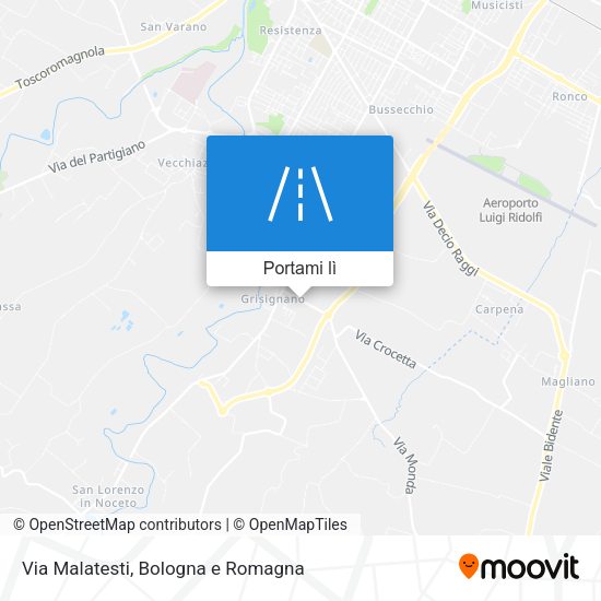 Mappa Via Malatesti