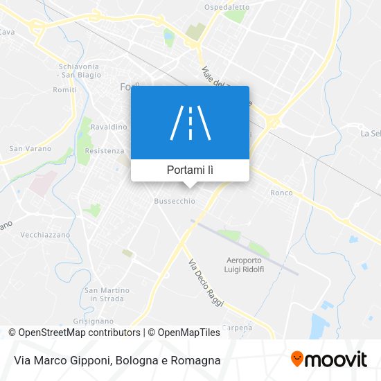 Mappa Via Marco Gipponi