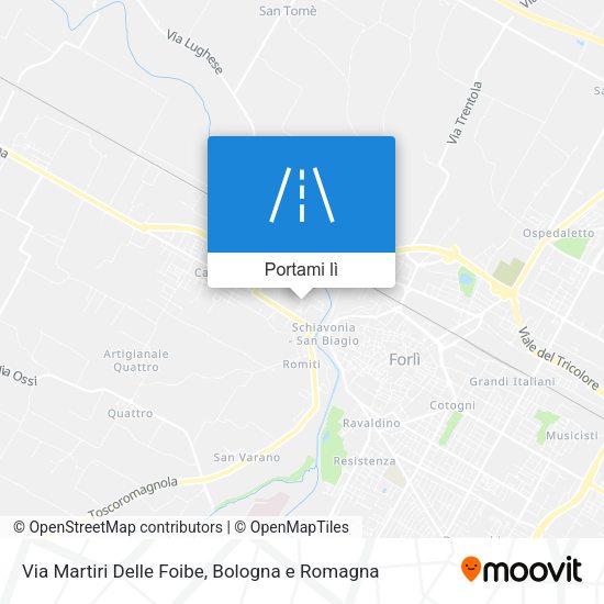 Mappa Via Martiri Delle Foibe