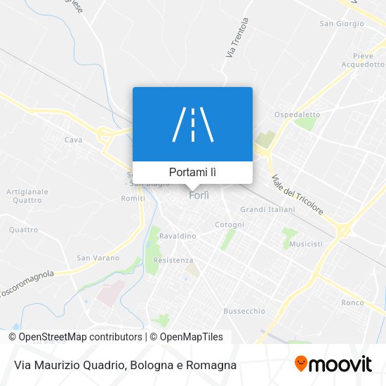 Mappa Via Maurizio Quadrio