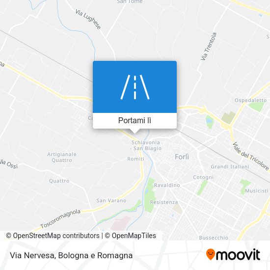 Mappa Via Nervesa