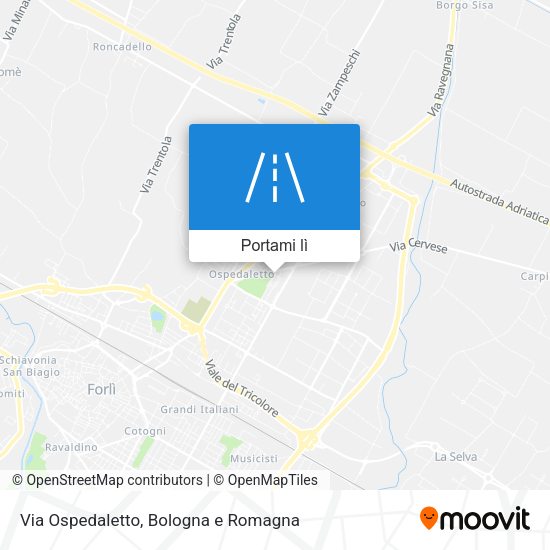 Mappa Via Ospedaletto
