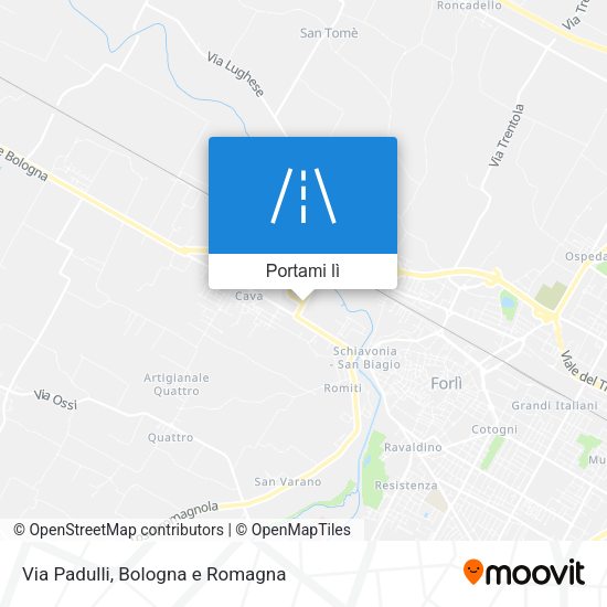 Mappa Via Padulli