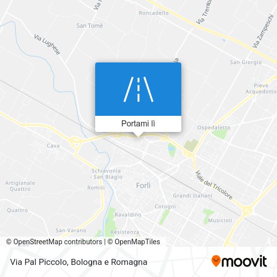 Mappa Via Pal Piccolo
