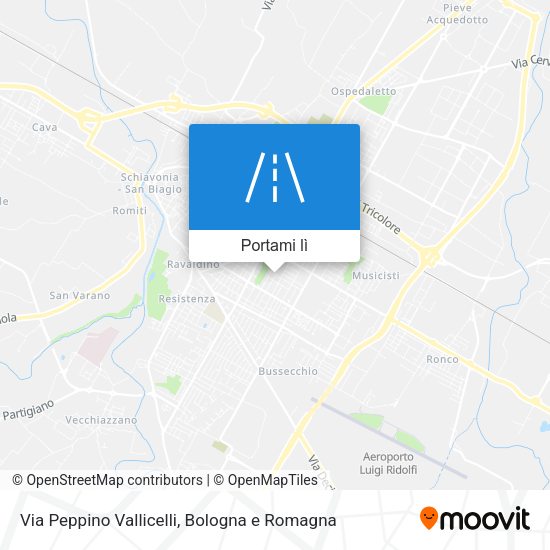 Mappa Via Peppino Vallicelli